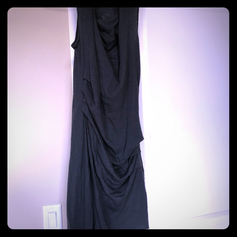 Helmut Lang dark grey wool dress size S